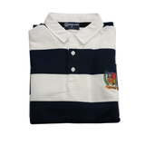 Hiero Crew Heavyweight Rugby Shirt - Blue & White