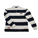 Hiero Crew Heavyweight Rugby Shirt - Blue & White