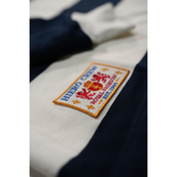 Hiero Crew Heavyweight Rugby Shirt - Blue & White