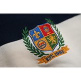 Hiero Crew Heavyweight Rugby Shirt - Blue & White