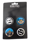 Hiero Icon Pin Set – 4 Pack