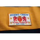 Hiero Crew Heavyweight Rugby Shirt – Blue & Gold