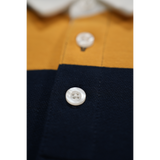 Hiero Crew Heavyweight Rugby Shirt – Blue & Gold