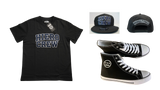Premium Hiero Crew Chenille Tee, Hat, Kicks Bundle | Elevate Your Style