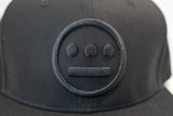 Hiero Logo Embroidery - Snapback - Black on Black