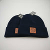 Hiero Leather Patch Beanie