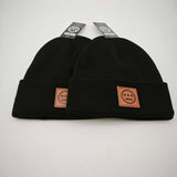 Hiero Leather Patch Beanie