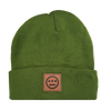 Hiero Leather Patch Beanie