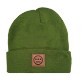 Hiero Leather Patch Beanie