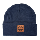 Hiero Leather Patch Beanie