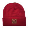Hiero Leather Patch Beanie