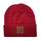 Hiero Leather Patch Beanie
